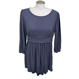 Seraphine Nursing Naternity Tunic Top Womens Size 12 Black Stretch